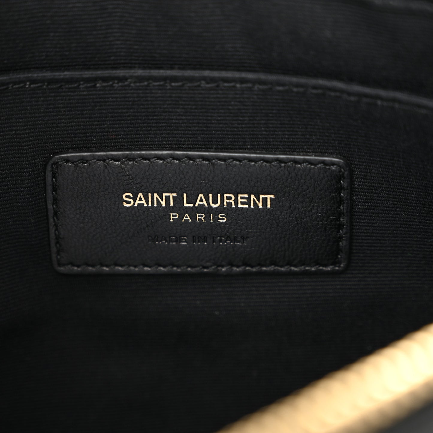 Calfskin Teen Monogram Crossbody Bag Black