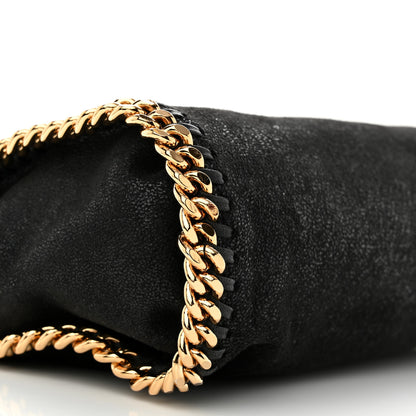 Stella McCartney Shaggy Deer Mini Falabella Fold Over Tote Black 9 of 10