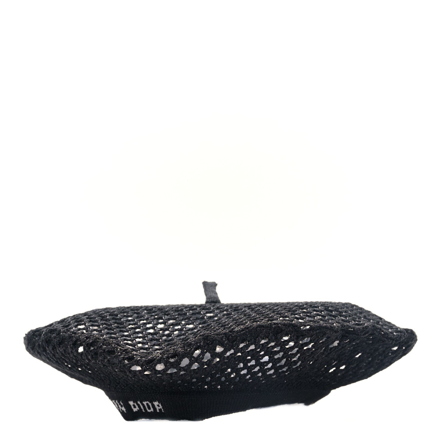 Christian Dior Mesh Arty Beret 57 Black 1 of 9