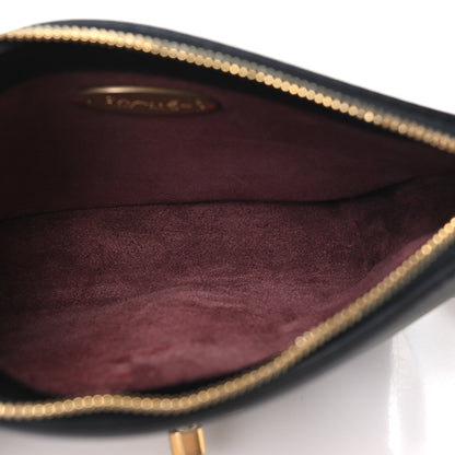 Chanel Calfskin Quilted Multi Pouching Flap And Coin Purse Black 5 of 10