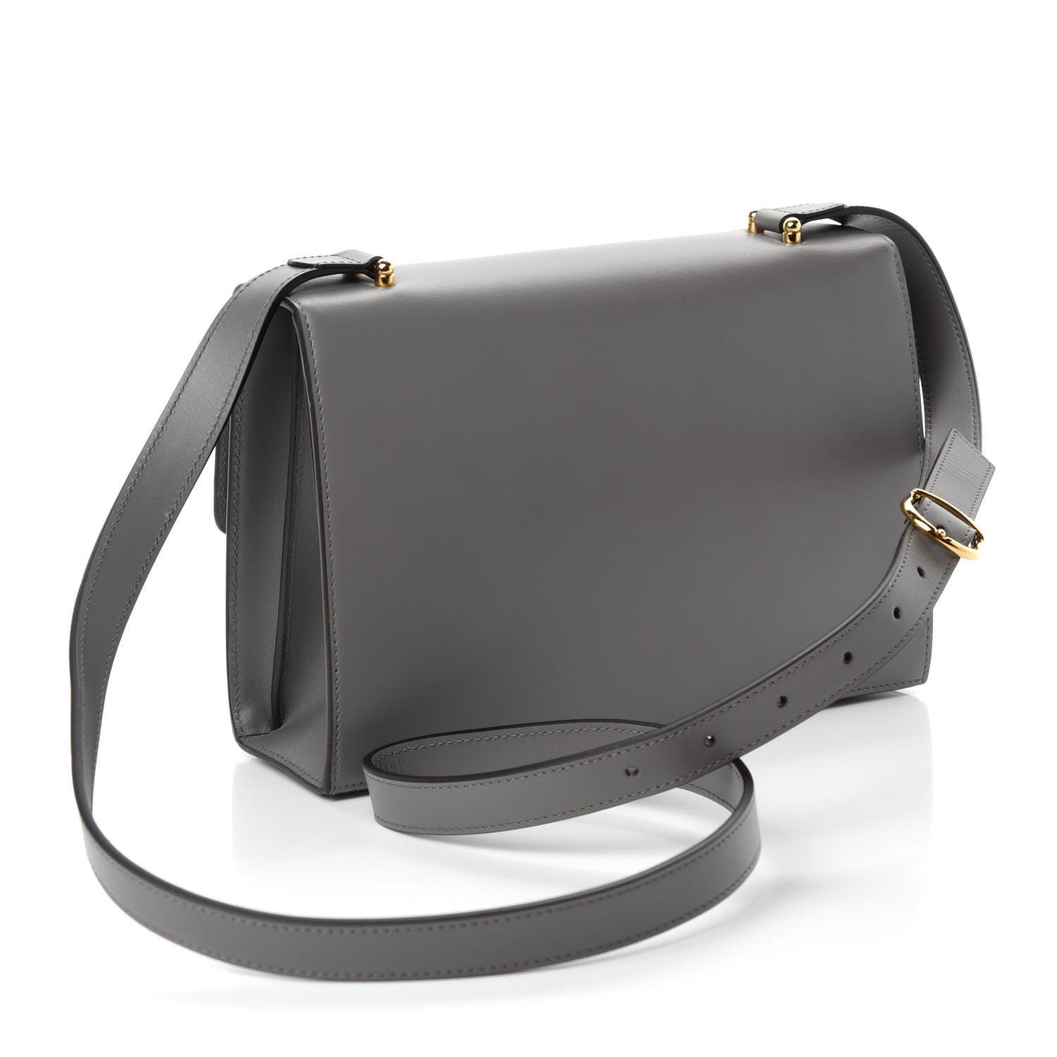 Gucci Smooth Calfskin Small Zumi Shoulder Bag Dusty Grey 3 of 10