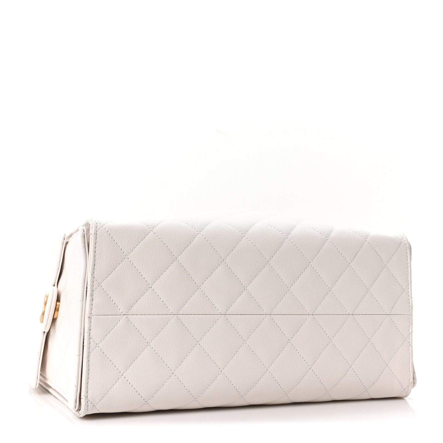 Caviar Quilted Medium Chanel 25 Handbag White