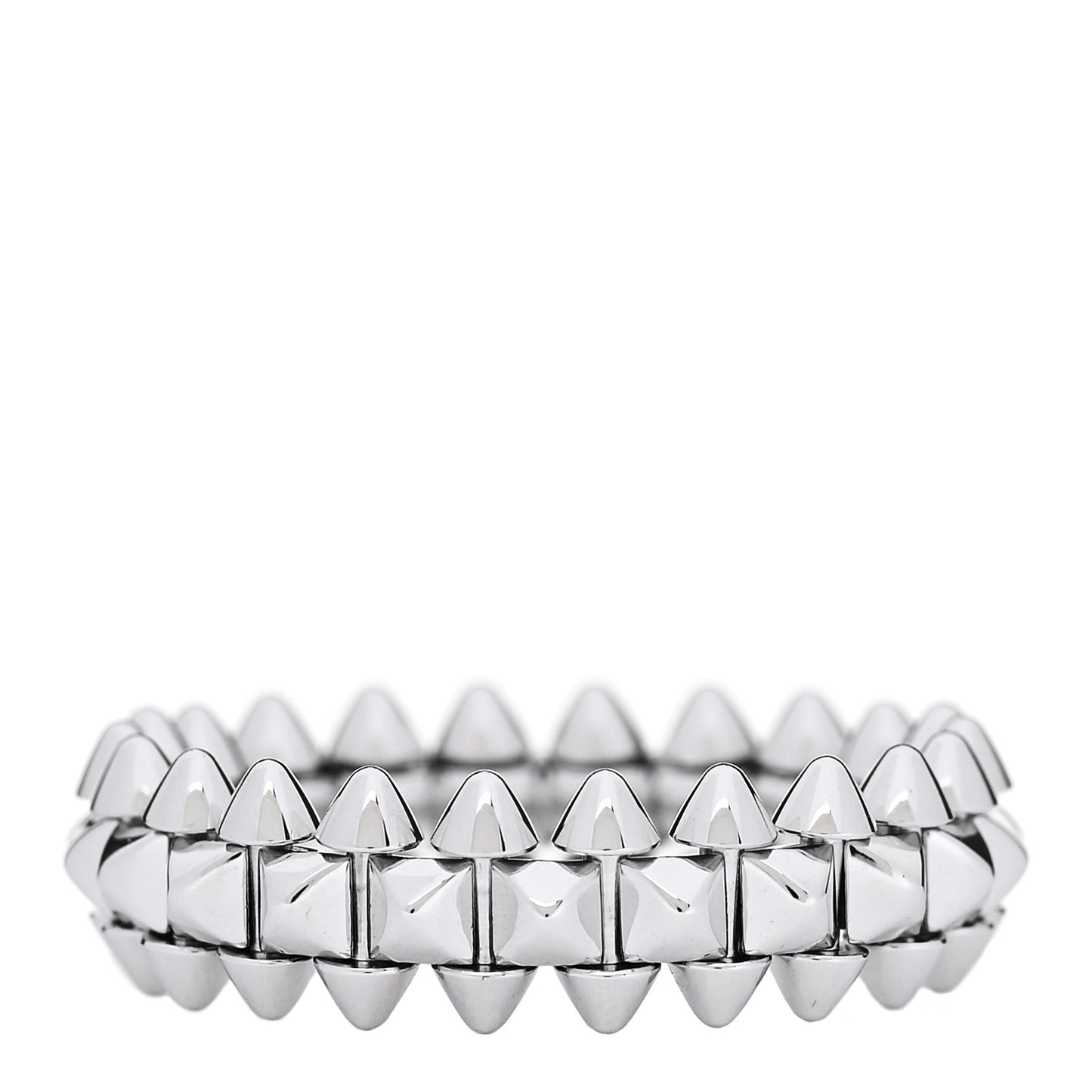 18K White Gold SM Clash De Cartier Ring 53 6.25