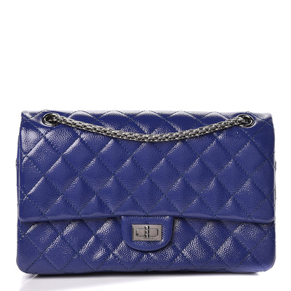 Chanel Patent Caviar Quilted 2.55 Reissue 226 Flap Blue 1 of 10