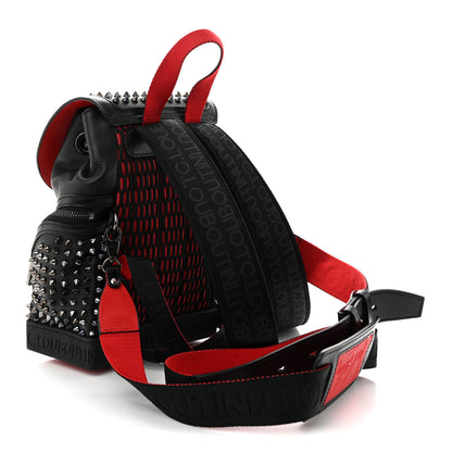 Christian Louboutin Calfskin Spiked Small Explorafunk Backpack Black 3 of 9