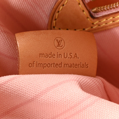 Louis Vuitton Damier Azur Delightful MM Rose Ballerine 7 of 11