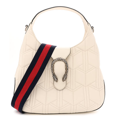 Gucci Calfskin Web Quilted Small Dionysus Hobo White 1 of 14