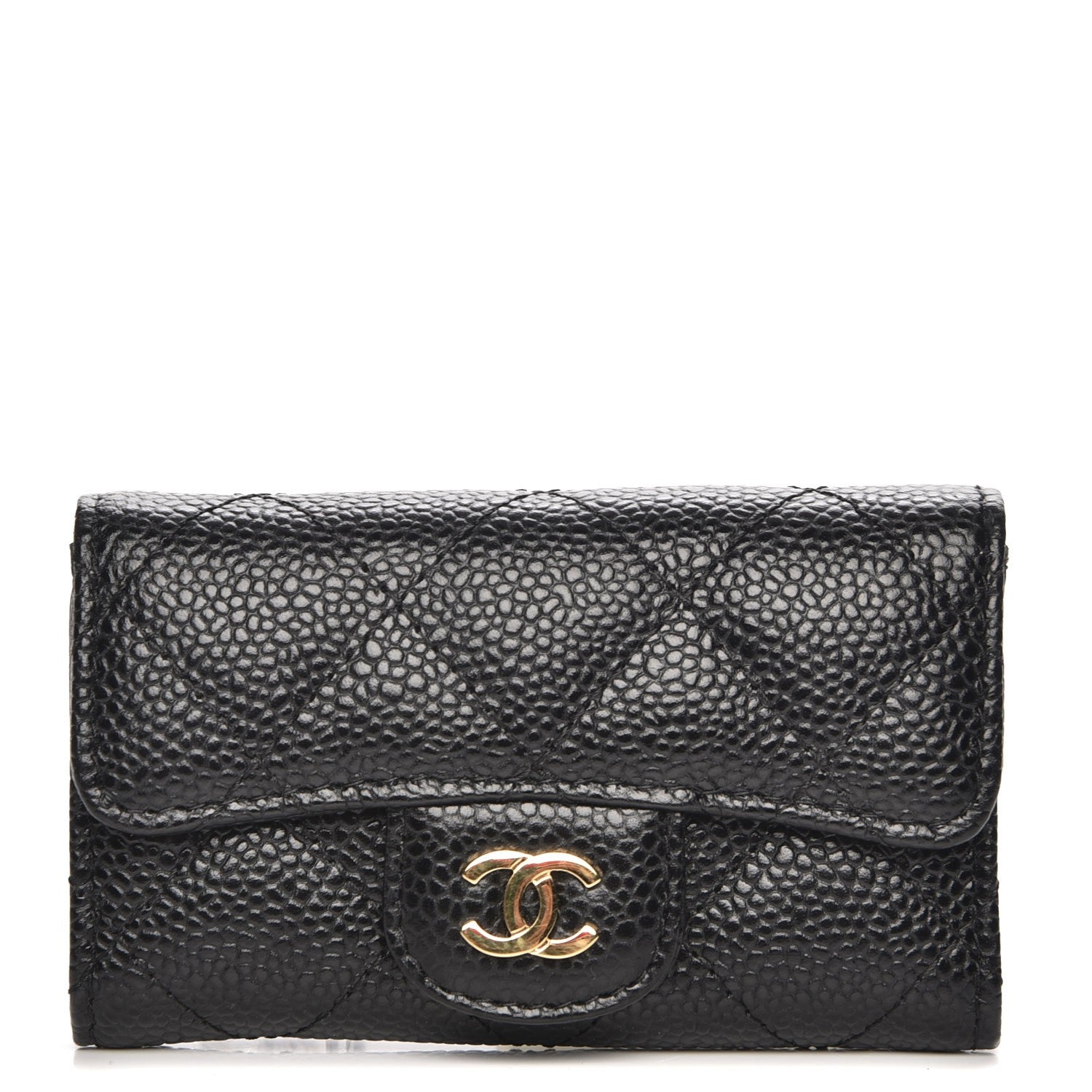 Chanel Caviar Quilted 6 Key Holder Black 1 of 8