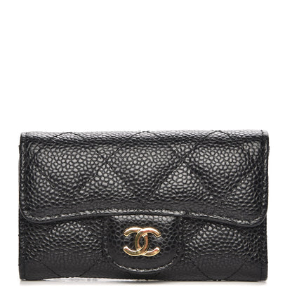 Chanel Caviar Quilted 6 Key Holder Black 1 of 8