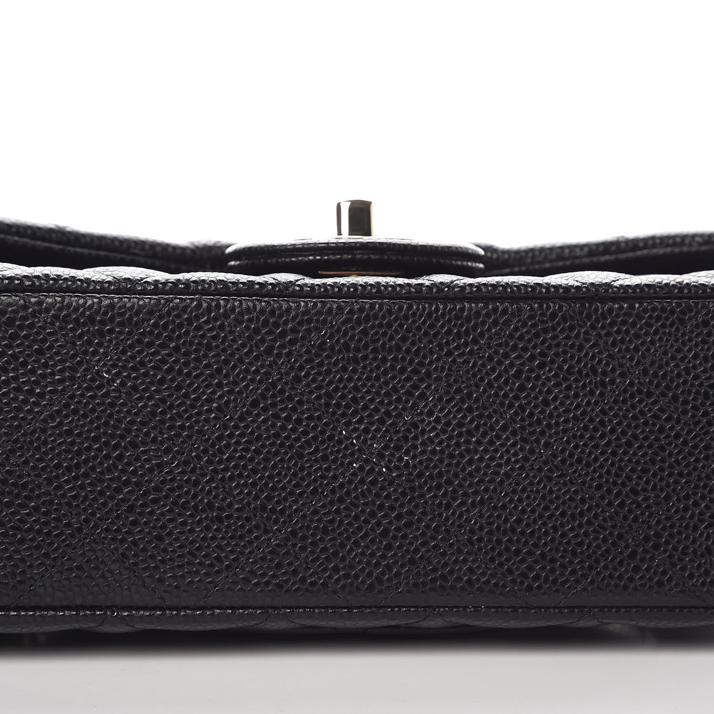 Caviar Quilted Mini Rectangular Flap Black