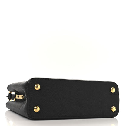 Louis Vuitton Taurillon Capucines BB Black Fuchsia 4 of 9