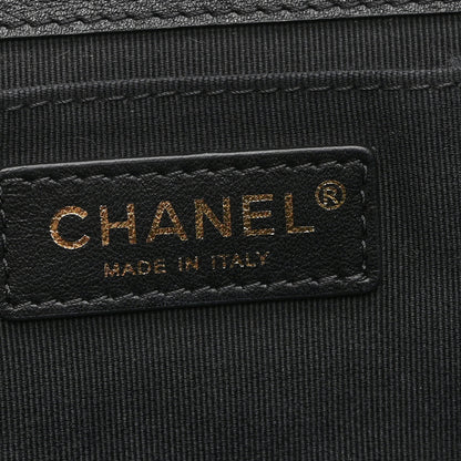 Chanel Lambskin Quilted Large Duma Drawstring Backpack Black 6 of 10