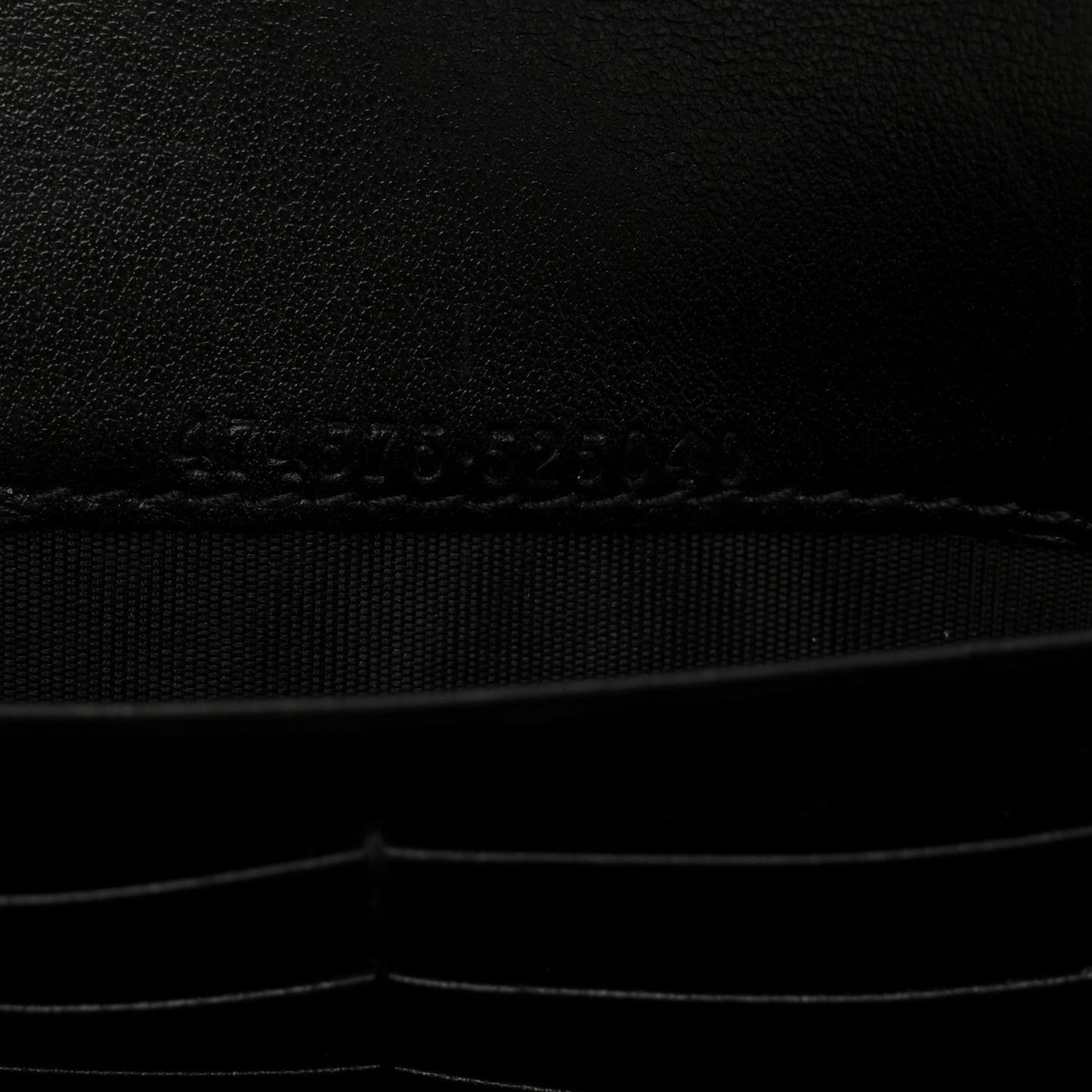 Calfskin Matelasse GG Marmont Chain Wallet Black