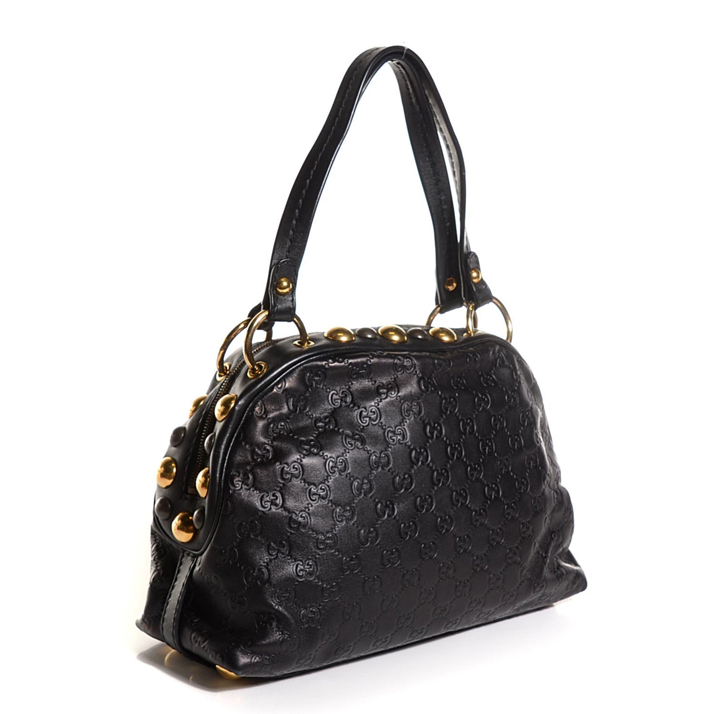 Guccissima Medium Babouska Dome Bag Black