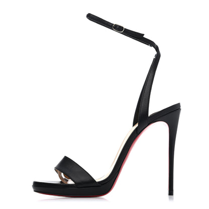 Christian Louboutin Nappa Loubi Queen 100 Sandals 36 Black 1 of 4