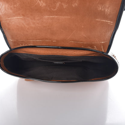 Fendi Nappa Patent B Bag Osso Black 5 of 12