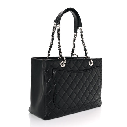 Chanel Caviar Quilted Grand Shopping Tote GST Black 3 of 11