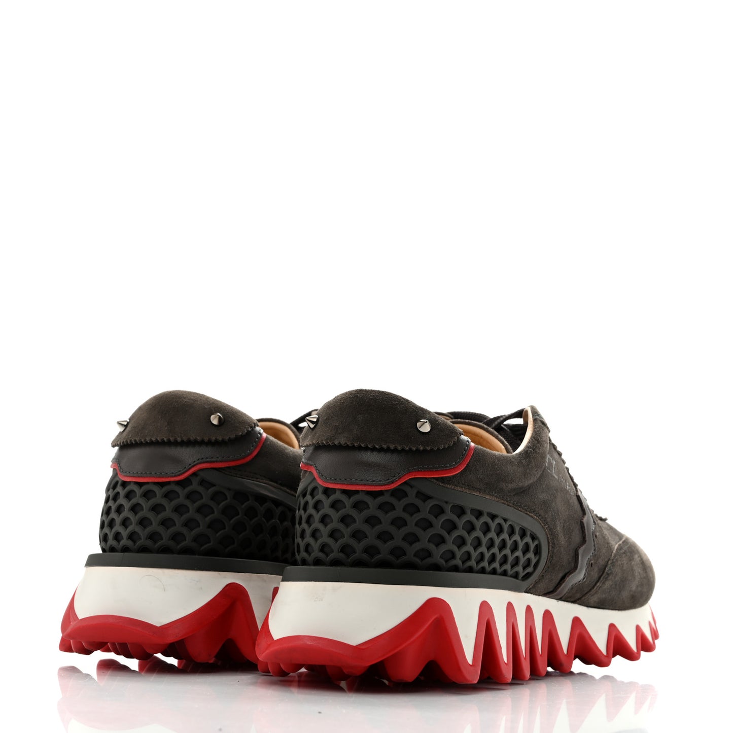 Suede Calfskin Mens Loubishark Sneakers 42.5 Ombre