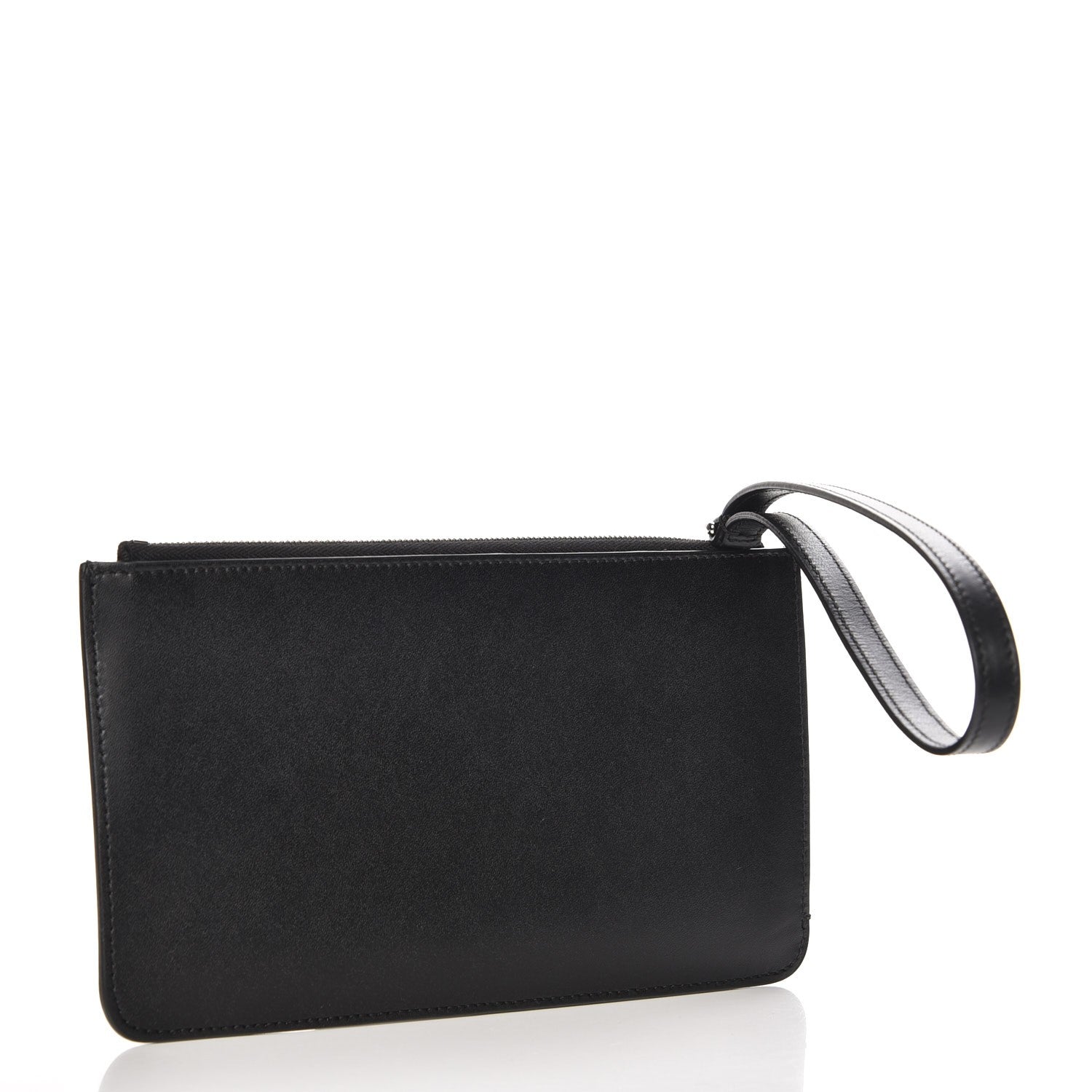 Fendi Vitello Liberty Studded Zip Pouch Black Multicolor 3 of 9