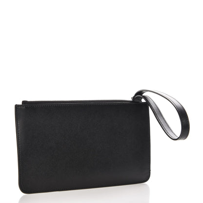 Fendi Vitello Liberty Studded Zip Pouch Black Multicolor 3 of 9