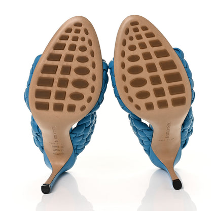 Bottega Veneta Nappa Twisted Padded Intrecciato Curve Slide Sandals 40 Bleuette 5 of 7