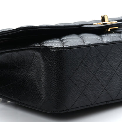 Chanel Caviar Quilted Medium Double Flap Black 8 of 9