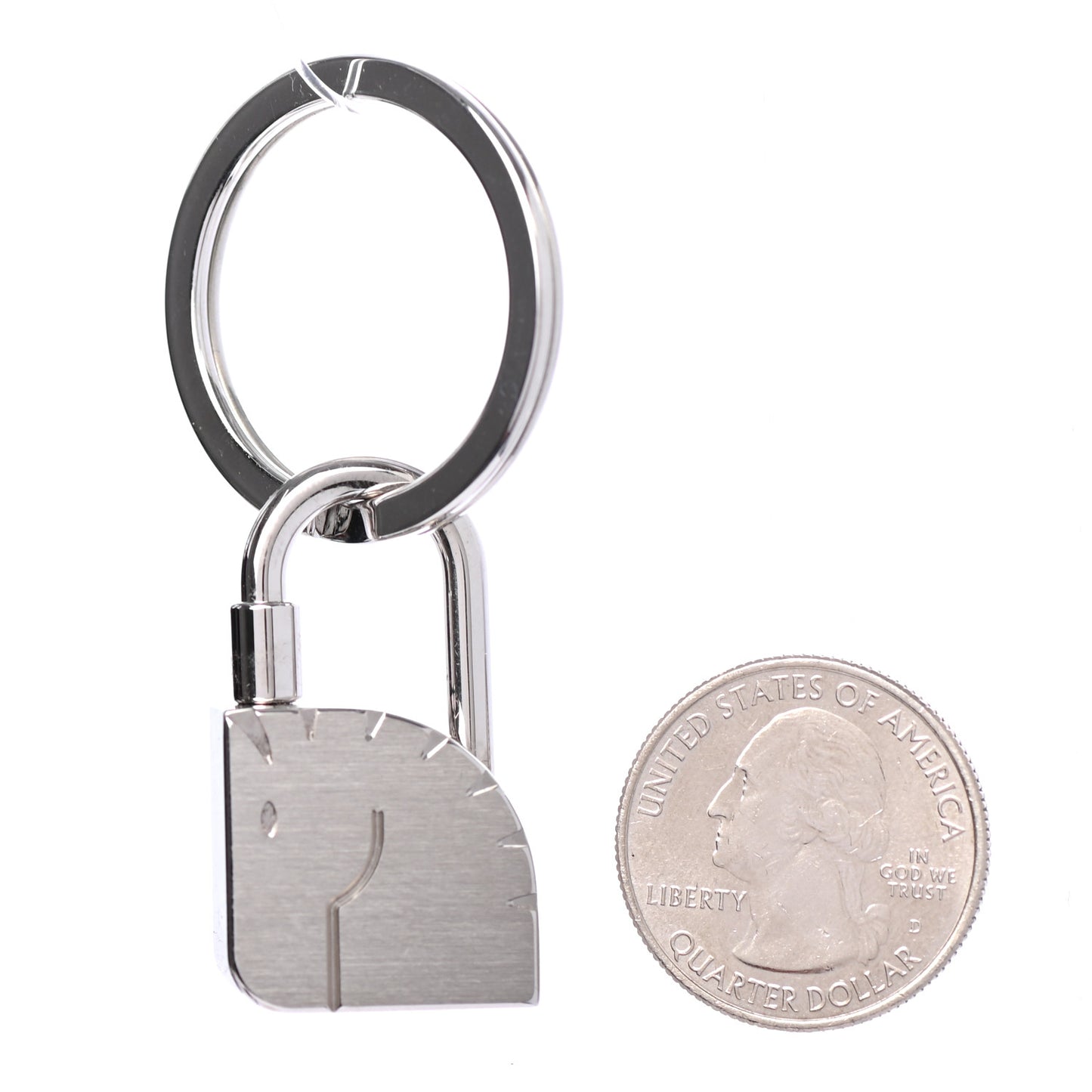 Palladium Cadenas Horse Key Ring
