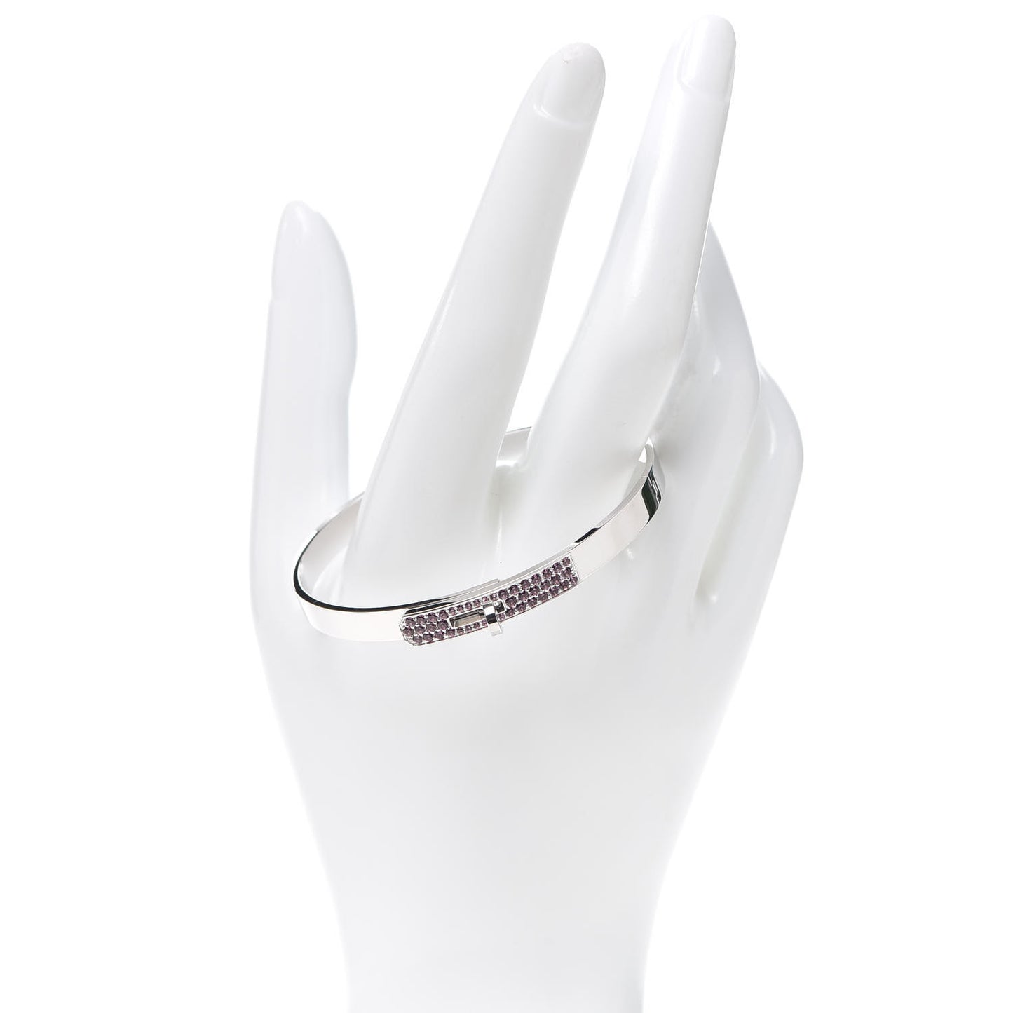 18K White Gold Pink Rhodolite PM Kelly Bracelet SH