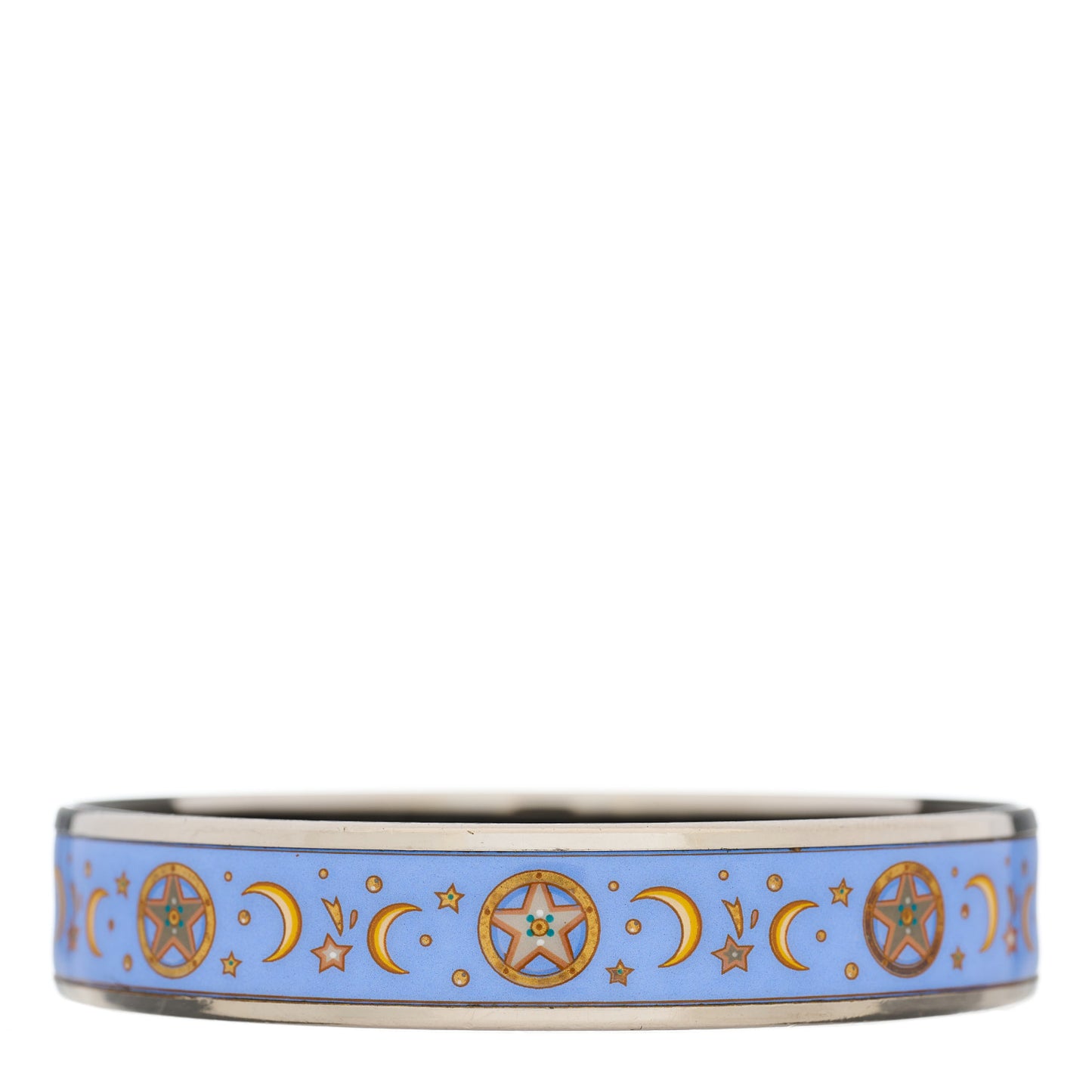 Enamel Printed Medium Moon Stars Bracelet