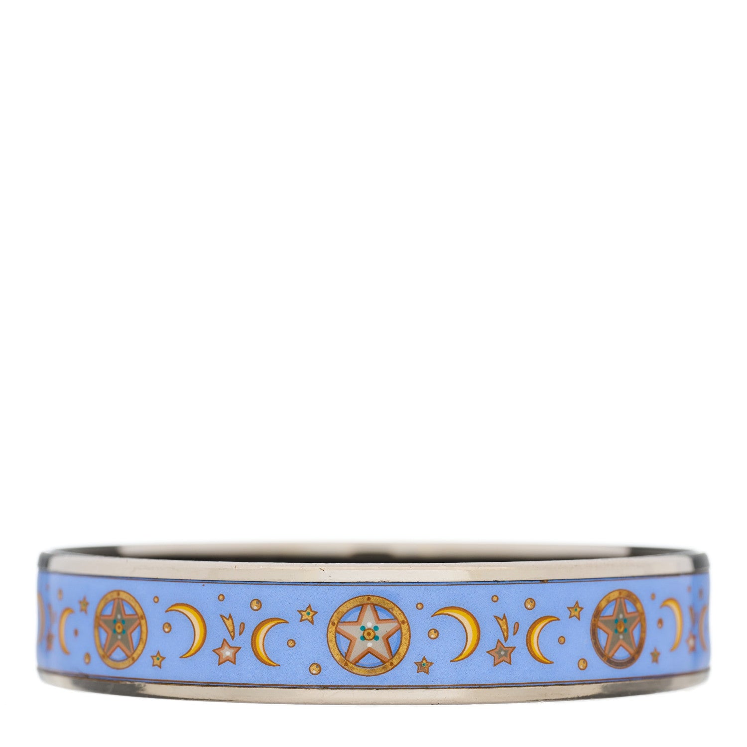 Hermes Enamel Printed Medium Moon Stars Bracelet 1 of 4