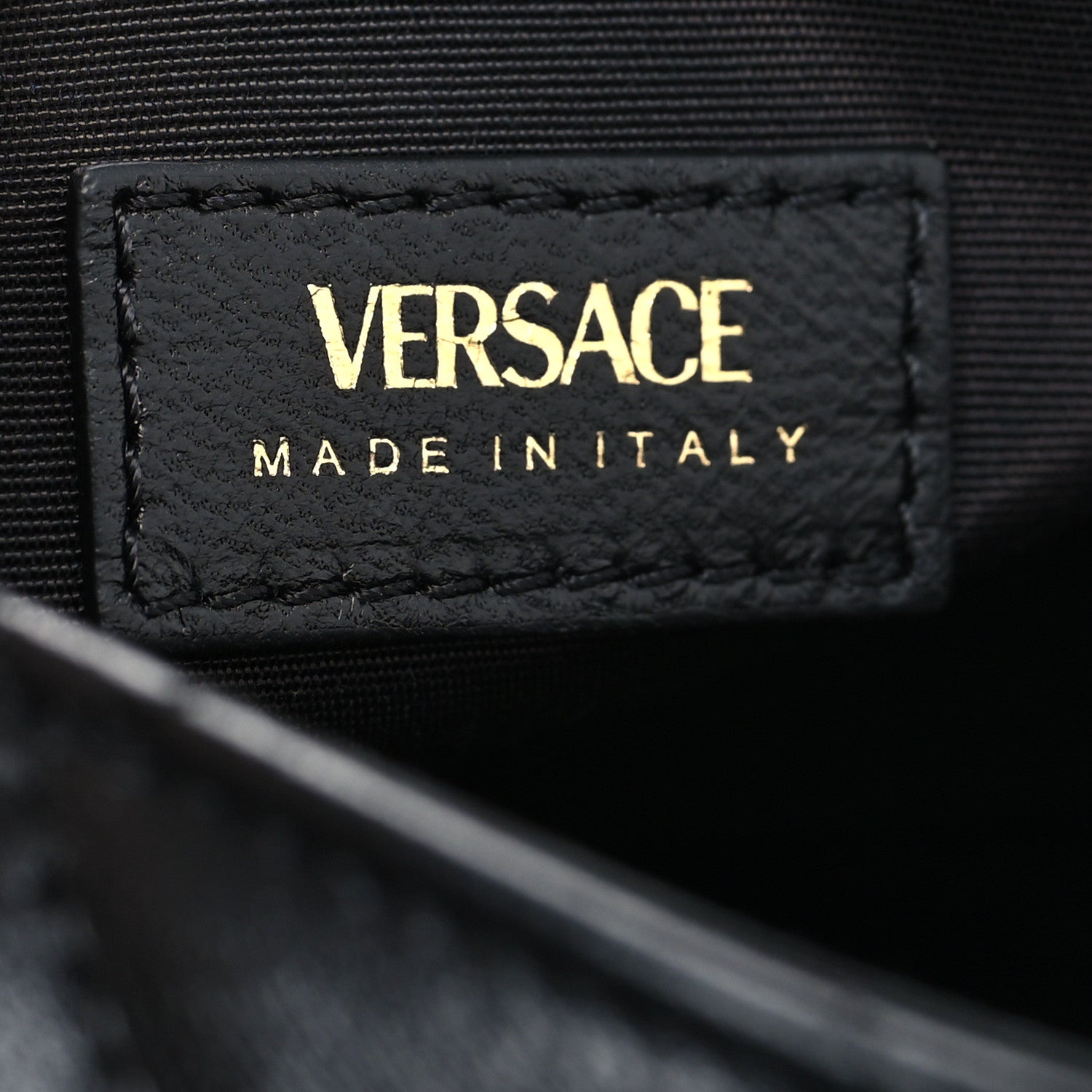 Versace Nappa Quilted La Medusa Chain Crossbody Black 6 of 10