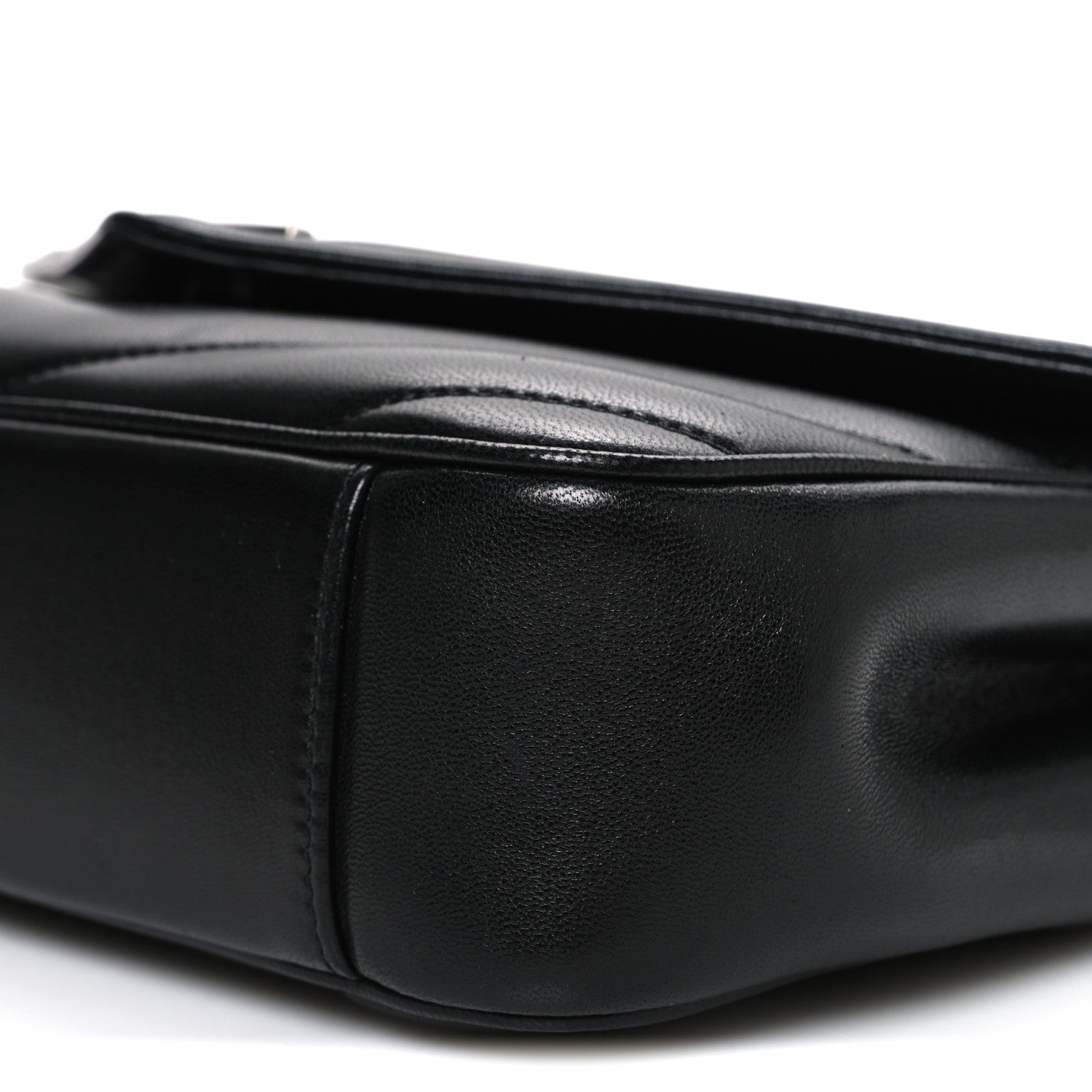 Saint Laurent Lambskin Chevron Quilted Small LouLou Black 11 of 11