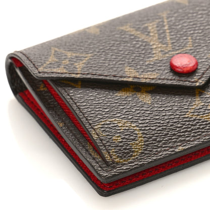 Louis Vuitton Monogram Compact Marie Wallet Rouge 7 of 9