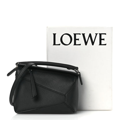 Loewe Calfskin Mini Puzzle Edge Bag Black 12 of 12
