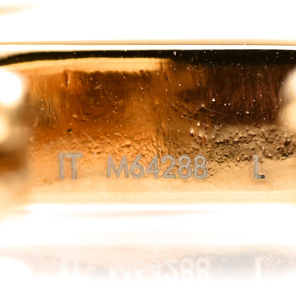 Louis Vuitton Metal Louise Hoop Earrings Gold 5 of 5