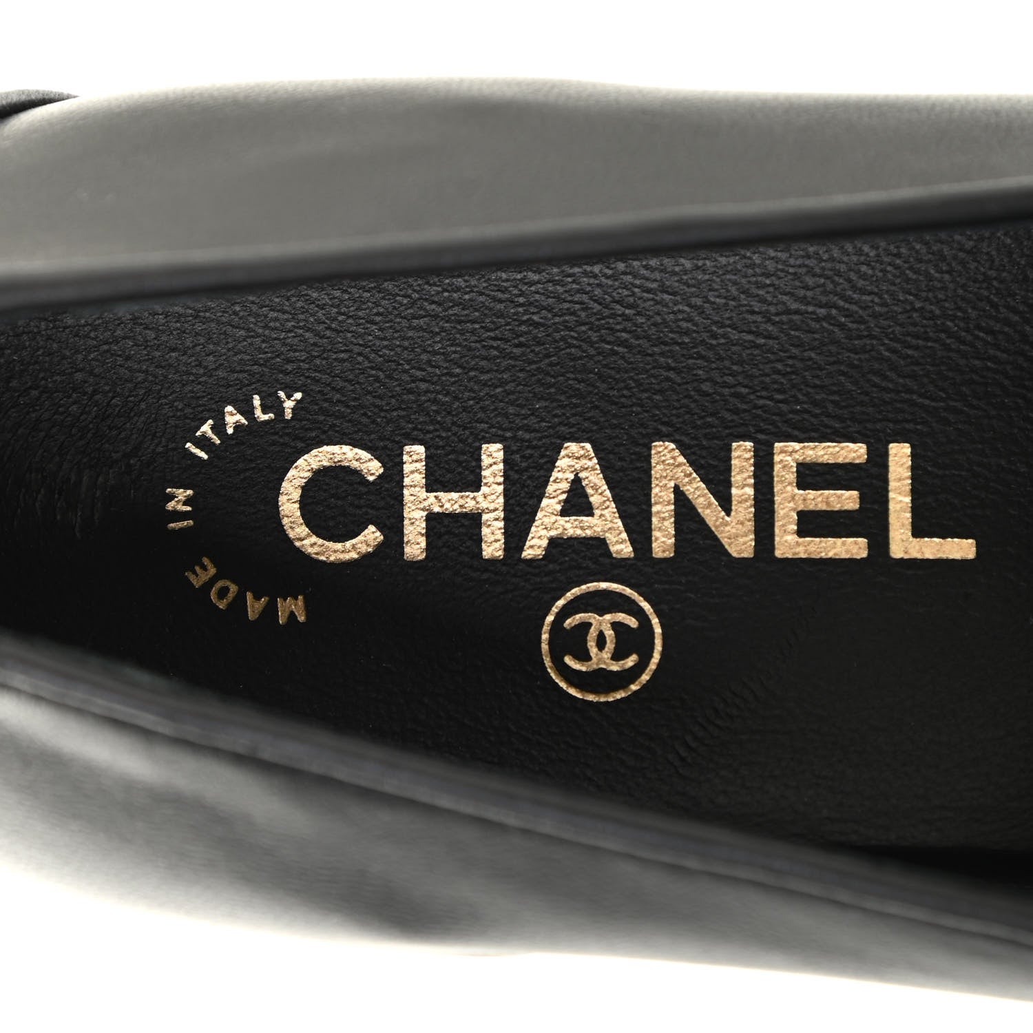 Chanel Lambskin Quilted Womens CC Loafers 41 Black 6 of 12