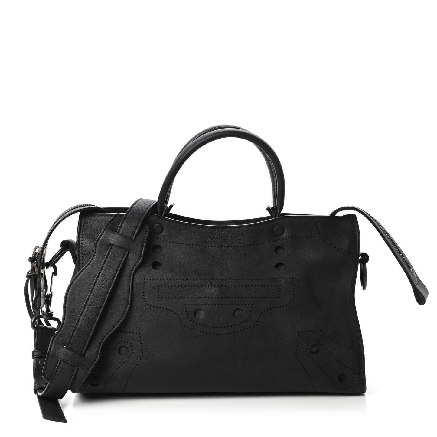 Veau Soyeux Perforated Blackout Hardware S City Black