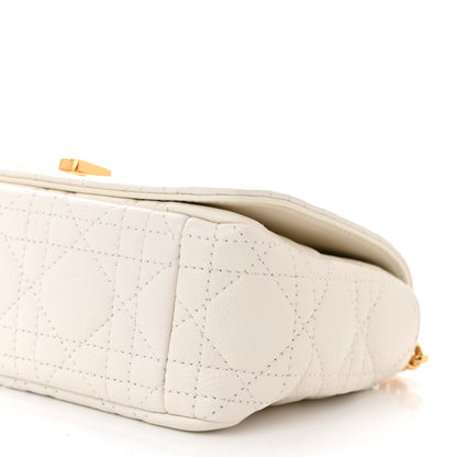 Christian Dior Calfskin Cannage Small Caro Bag Ivory 10 of 11