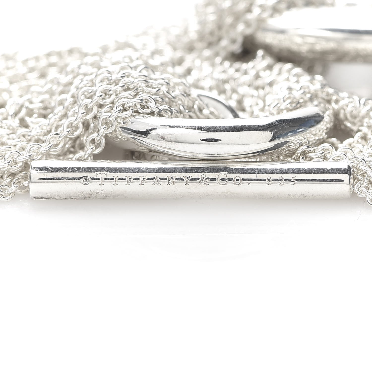 Tiffany Sterling Silver Multi-Chain Circle Toggle Bracelet 4 of 6