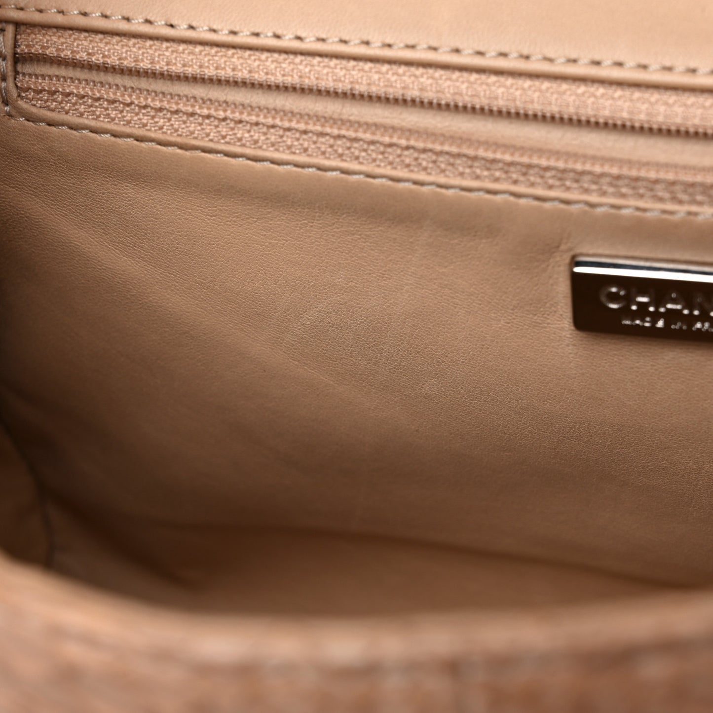 Python Medium Soho Tassel Flap Beige