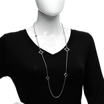 David Yurman Sterling Silver 25mm Quatrefoil Chain Necklace 2 of 4