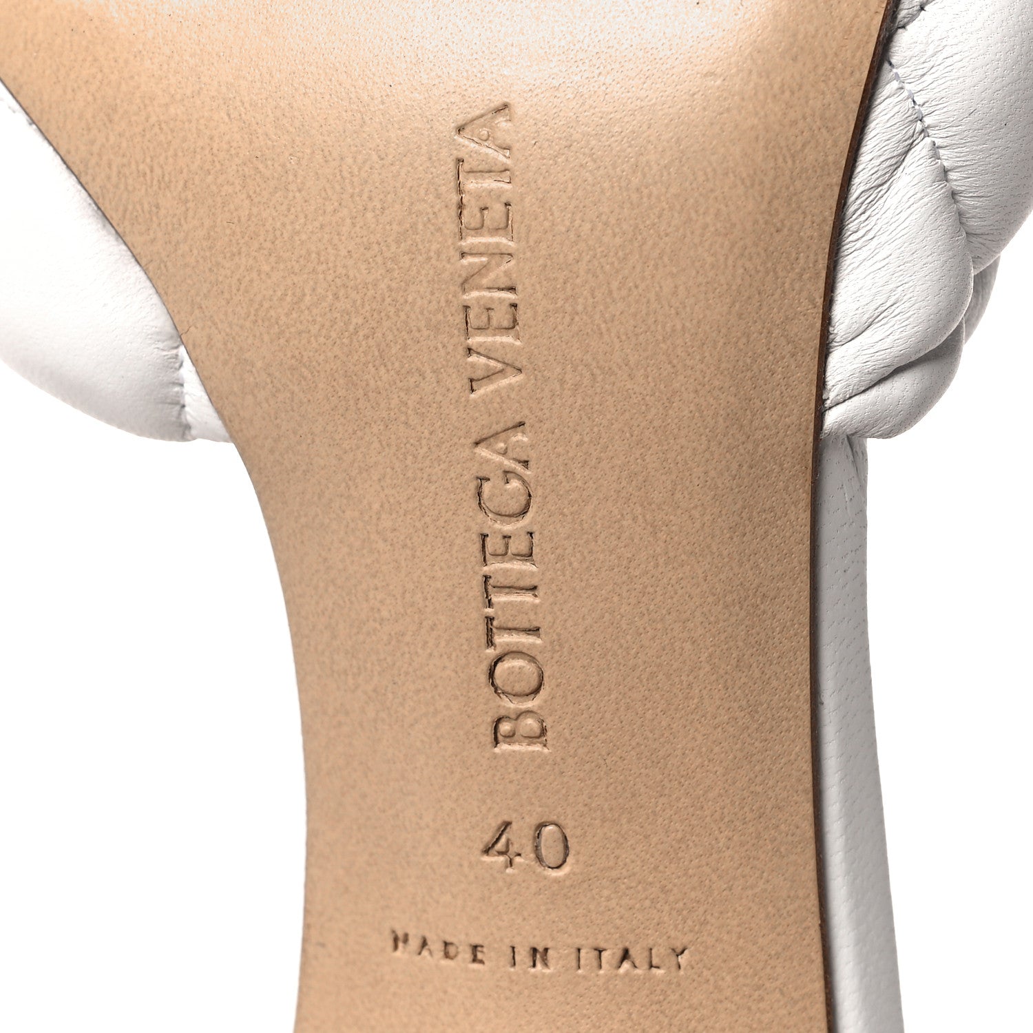 Bottega Veneta BOTTEGA VENETA Nappa Matelasse Padded Mule Sandals 40 Optic White 6 of 8