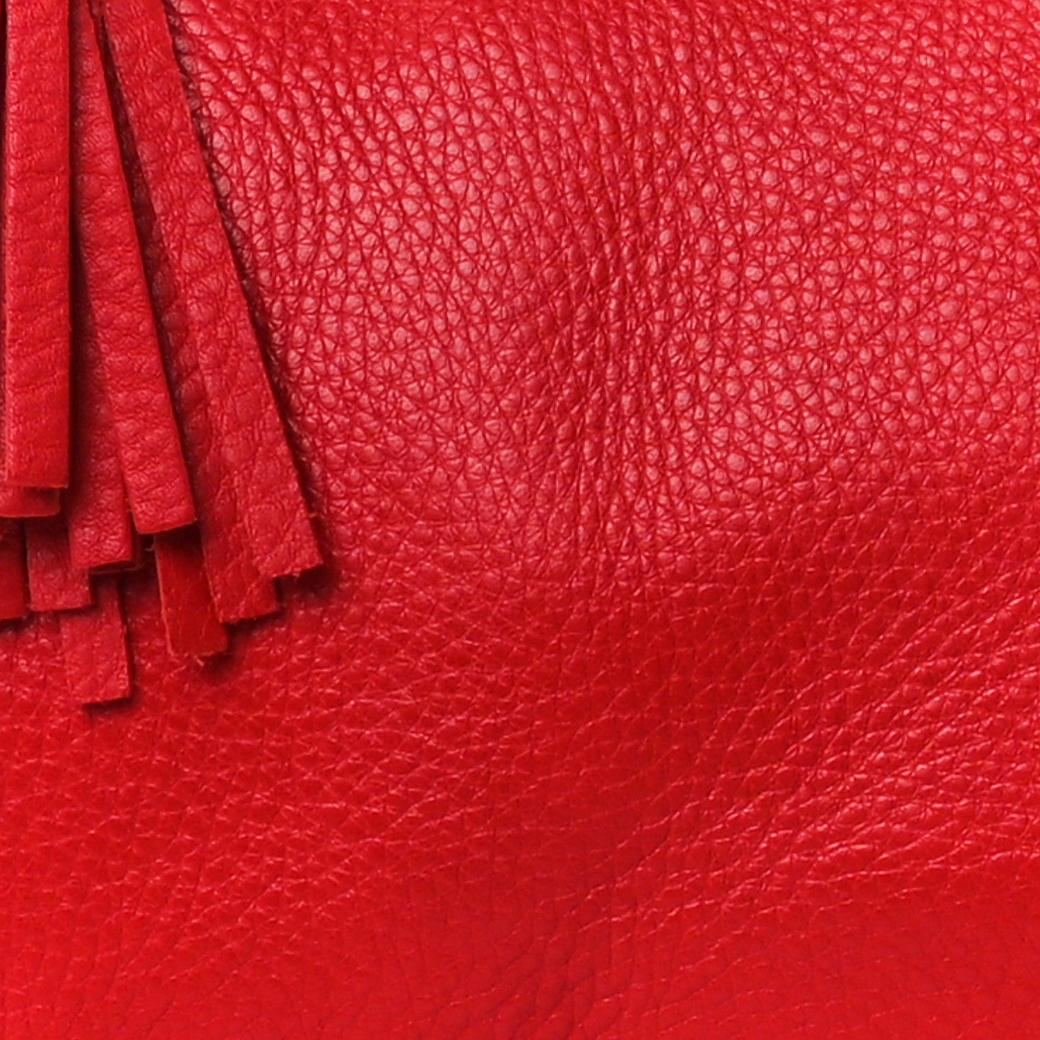 Gucci Pebbled Calfskin Medium Soho Boston Red 10 of 14