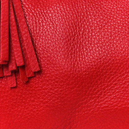 Gucci Pebbled Calfskin Medium Soho Boston Red 10 of 14