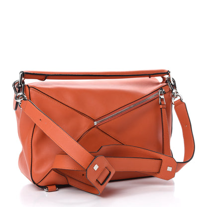 Loewe Calfskin Medium Puzzle Bag Coral 3 of 10