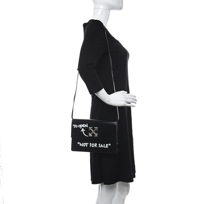 Off-White Calfskin Jitney 1.0 Not For Sale Shoulder Bag Black 2 of 11