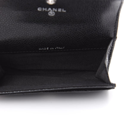 Chanel Caviar Quilted Flap Card Holder So Black 5 of 10