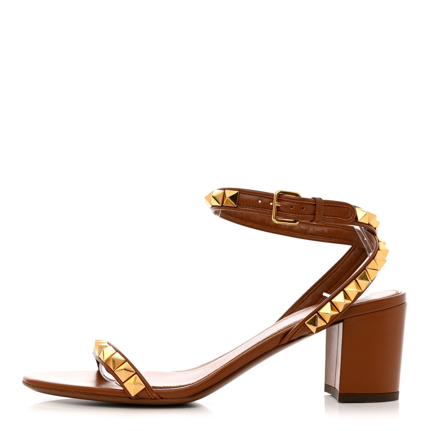 Calfskin Rockstud No Limit 60mm Sandals 38.5 Selleria
