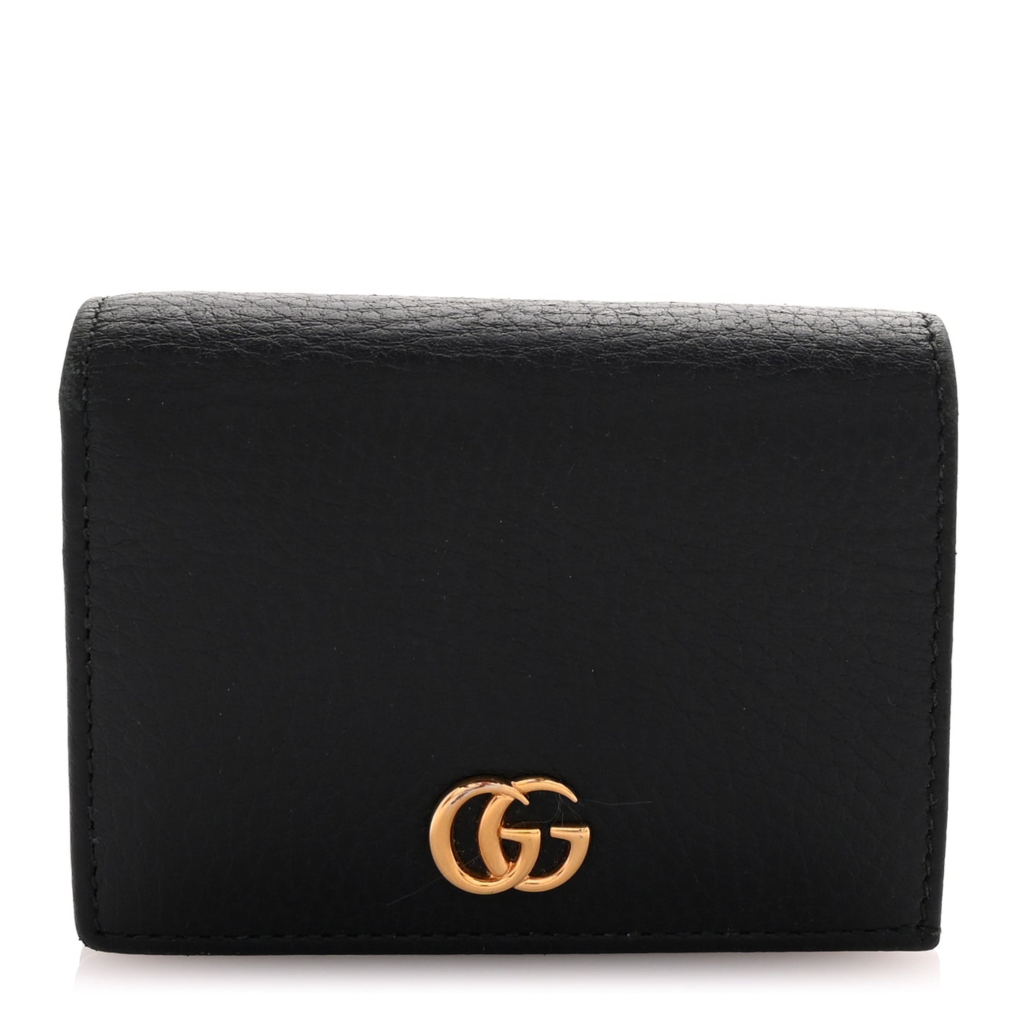 Dollar Calfskin GG Marmont Wallet Black Black