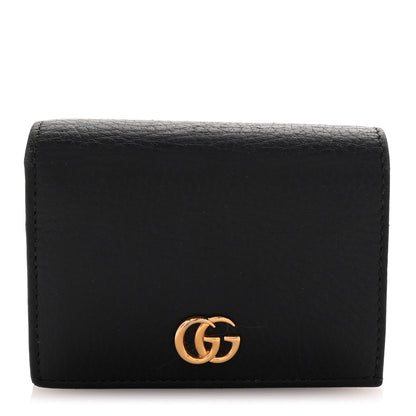 Gucci Dollar Calfskin GG Marmont Wallet Black Black 1 of 8